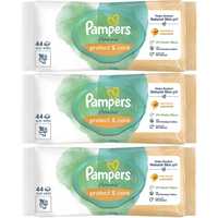 Набір вологих серветок Pampers Harmonie Protect&Care(3уп*44шт)салфетки