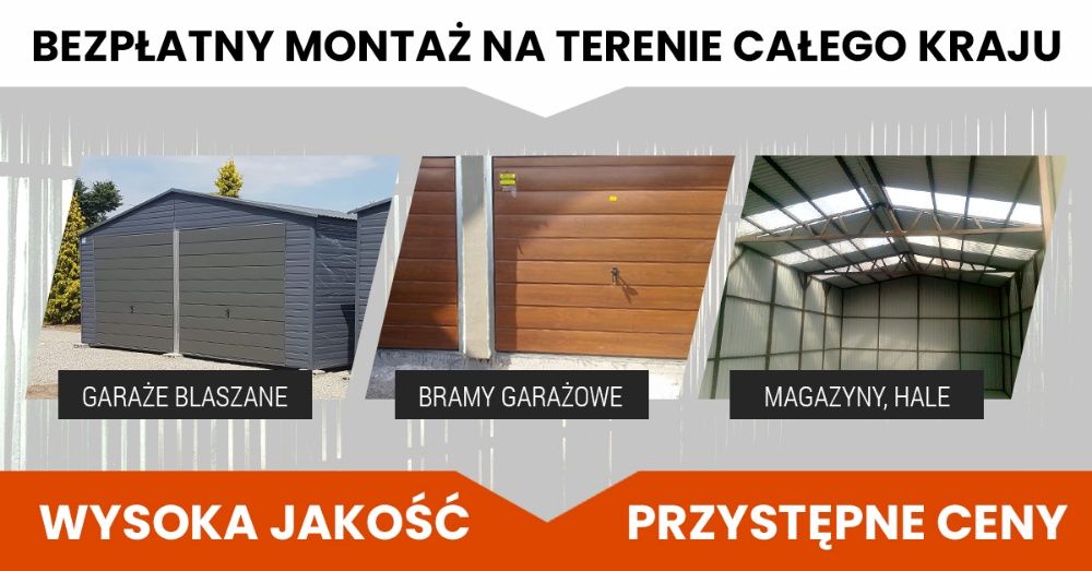 Garaż drewnopodobny 4x6 garaże blaszane, wiaty , hale