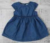 Sukienka Next al'a Jeans 68cm 3-6m-cy Idealna