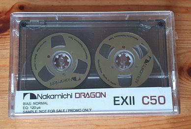 Kaseta magnetofonowa szpulka Audio Nakamichi Dragon złoty kolor