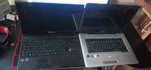 Dwa laptopy w stanie średnim