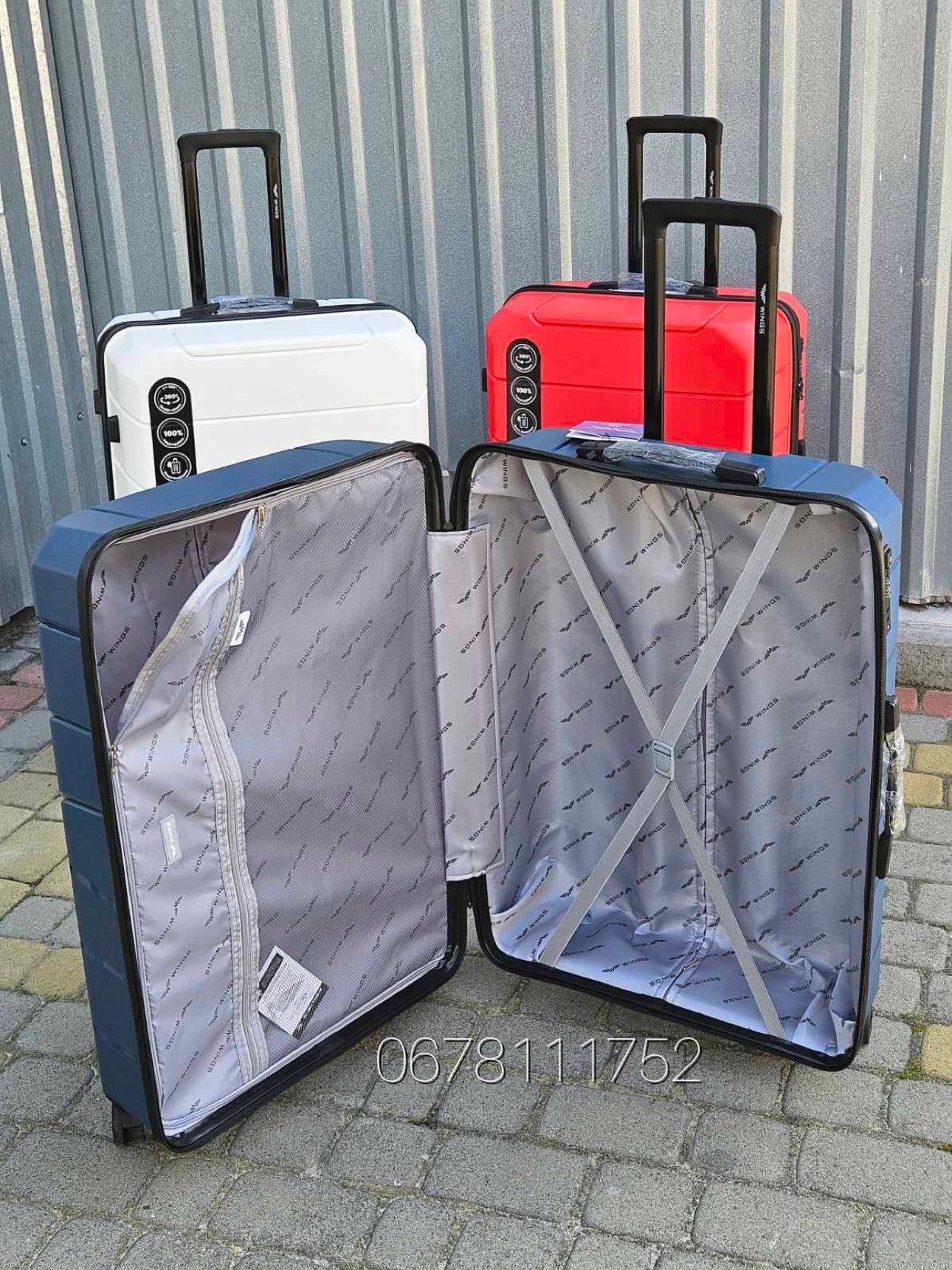 ЗНИЖКА! Велика L 103 л. WINGS PP06 Польща валізи чемоданы
