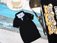 Tommy Hilfiger Bluzeczka czarna polo logo 164