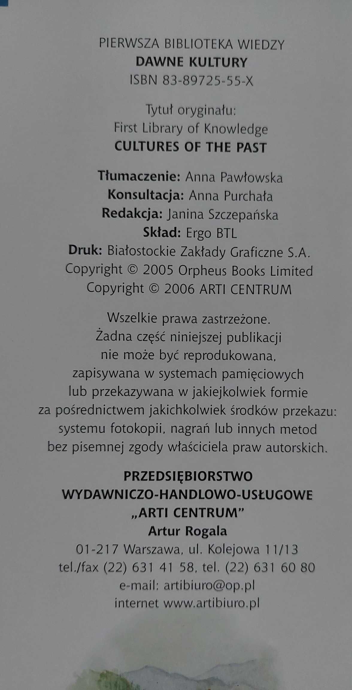 Dawne kultury - pierwsza biblioteka wiedzy dla dzieci