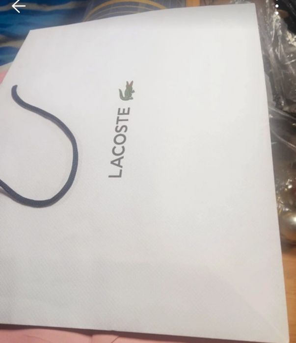 Saco cartao grande Lacoste