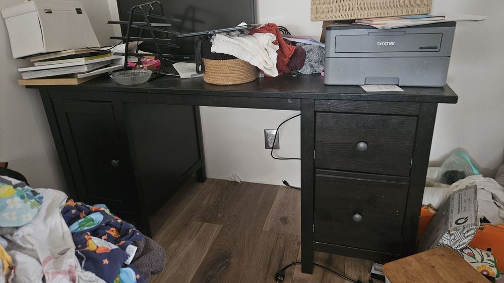 Biurko Ikea Hemnes Czarnobrąz DUŻE