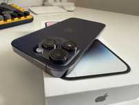 iPhone 14 Pro 256gb Deep Purple Idealny Oryg Bateria 93%