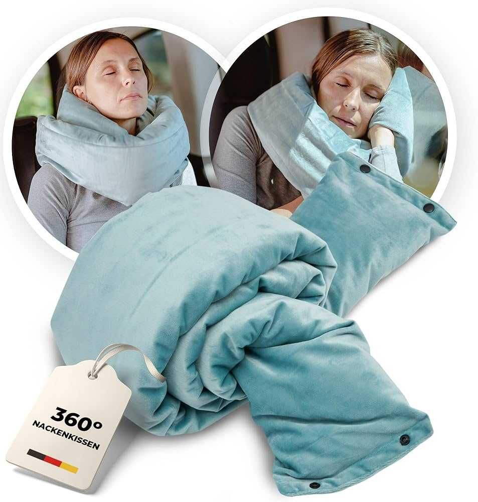 Podróżna poduszka pod kark premium BZ SWAP elastyczna samolot torba