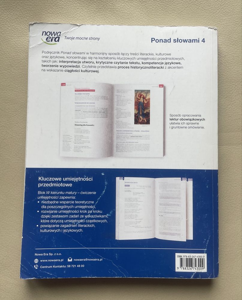 Podręcznik do języka polskiego - liceum klasa 4