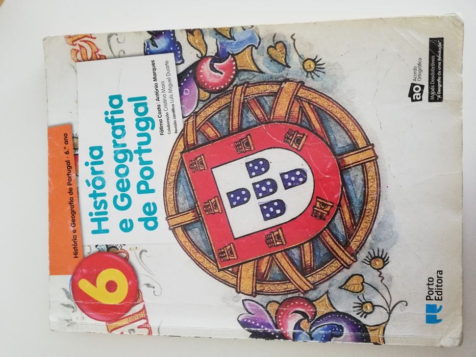 Manual + caderno de atividades de história e geografia de Portugal 6an