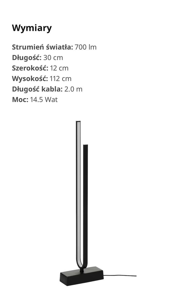 Lampa podłogowa Ikea