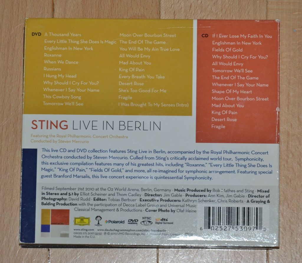 STING Live in Berlin CD + DVD