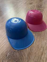 Pojemniki dla dzieci czapki niebieska i różowa