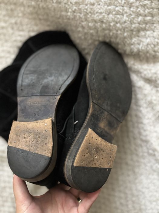 Tommy Hilfiger kozaki zamsz 38