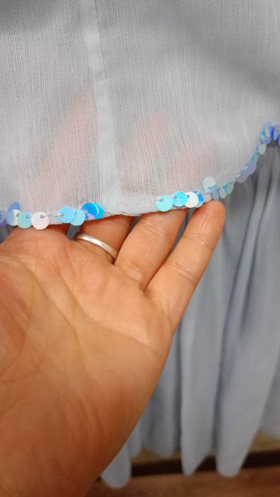 ніжне блакитне плаття паєткі monsoon 7 років.