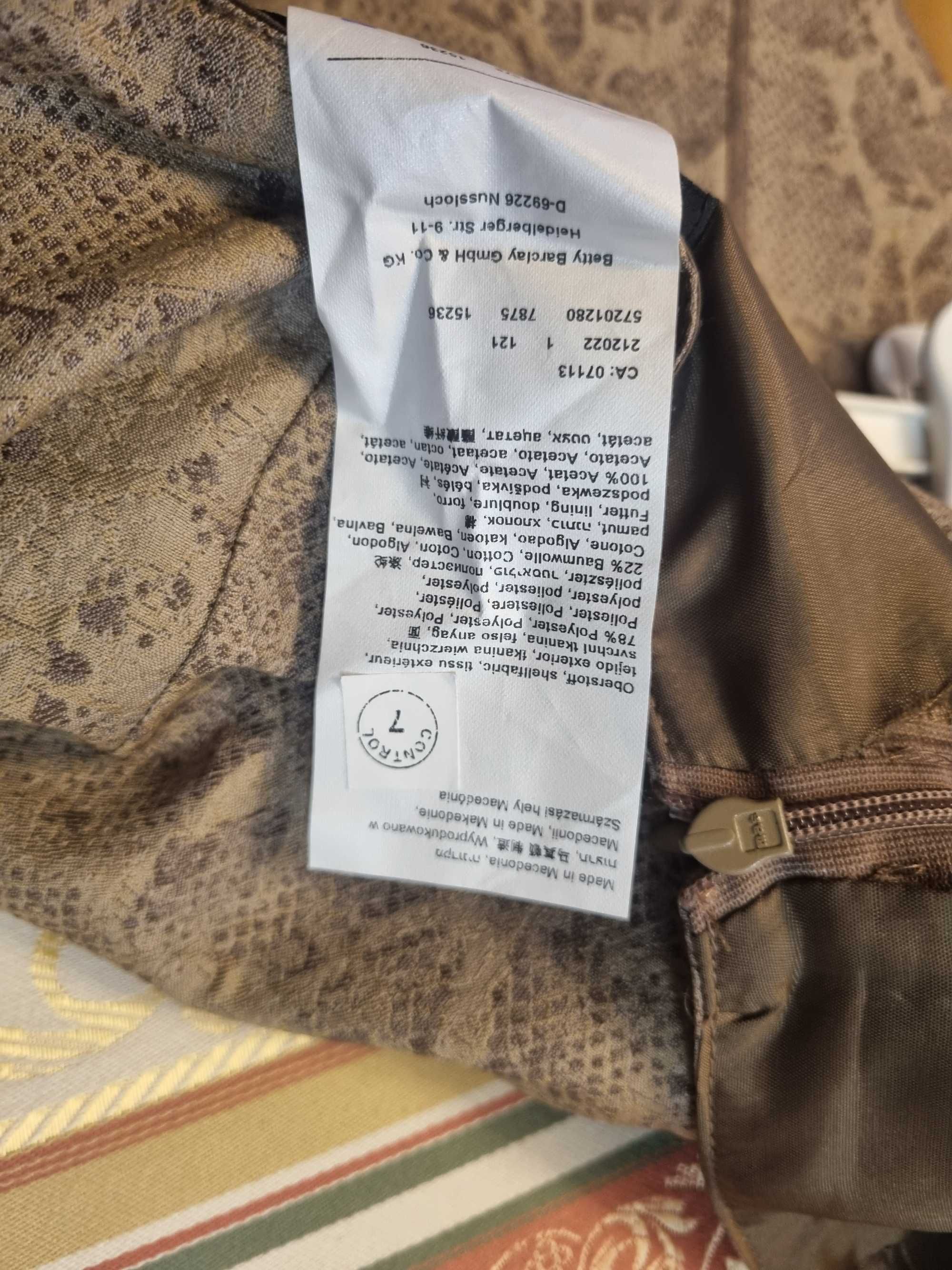 Ołówkowa spódnica Betty Barclay L/40 zwierzęcy wzór - Stan Idealny