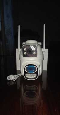Камера видеонаблюдения (Besder A33 8МП) 2-е в одной для улицы
