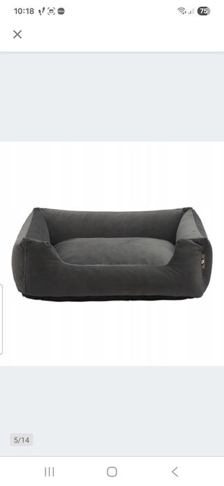 Legowisko dla psa 80 cm/65 cm rozm. L wygodna kanapa sofa wyrko Grafit