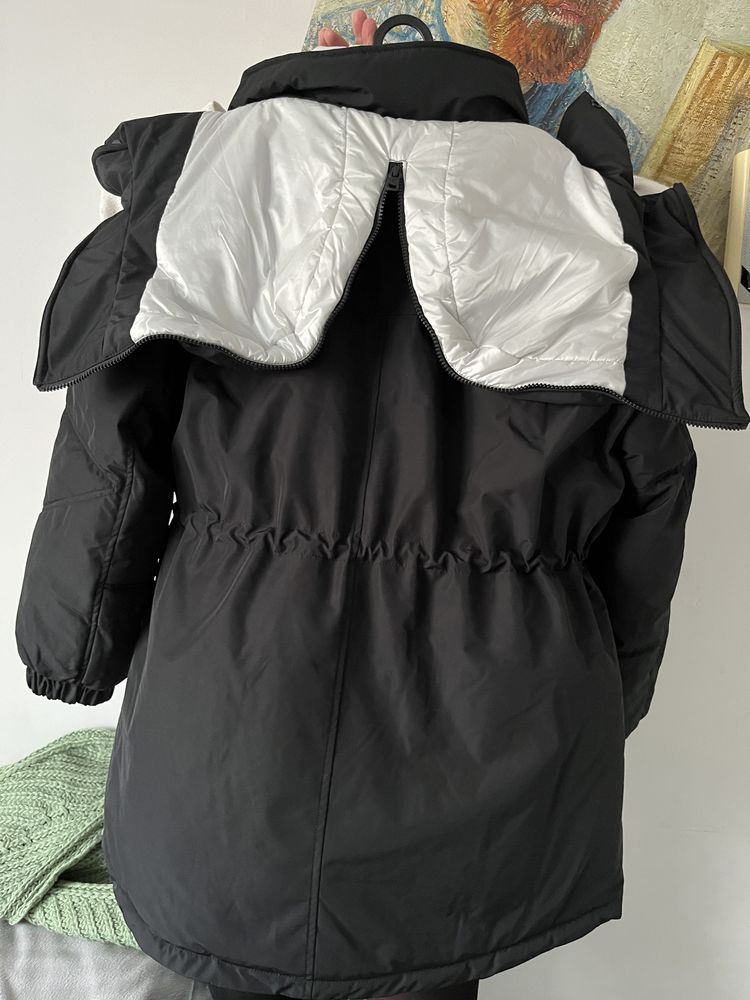 Parka z przetworzonego poliestru Calvin Klein rozmiar S