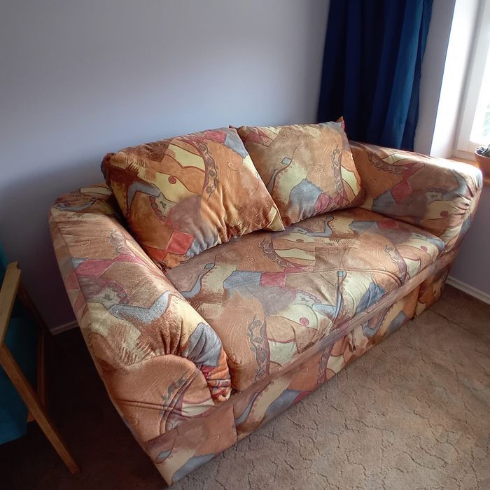 Sofa rozkładana z szufladą