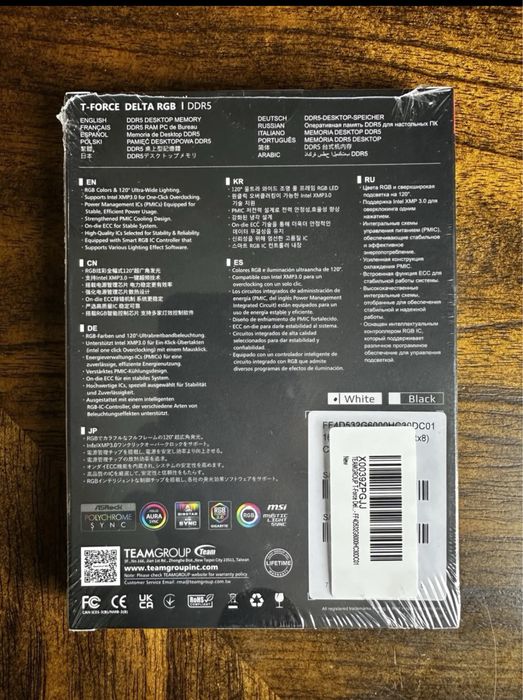 DDR-5 6000 мГц, cl30. Team group пам’ять