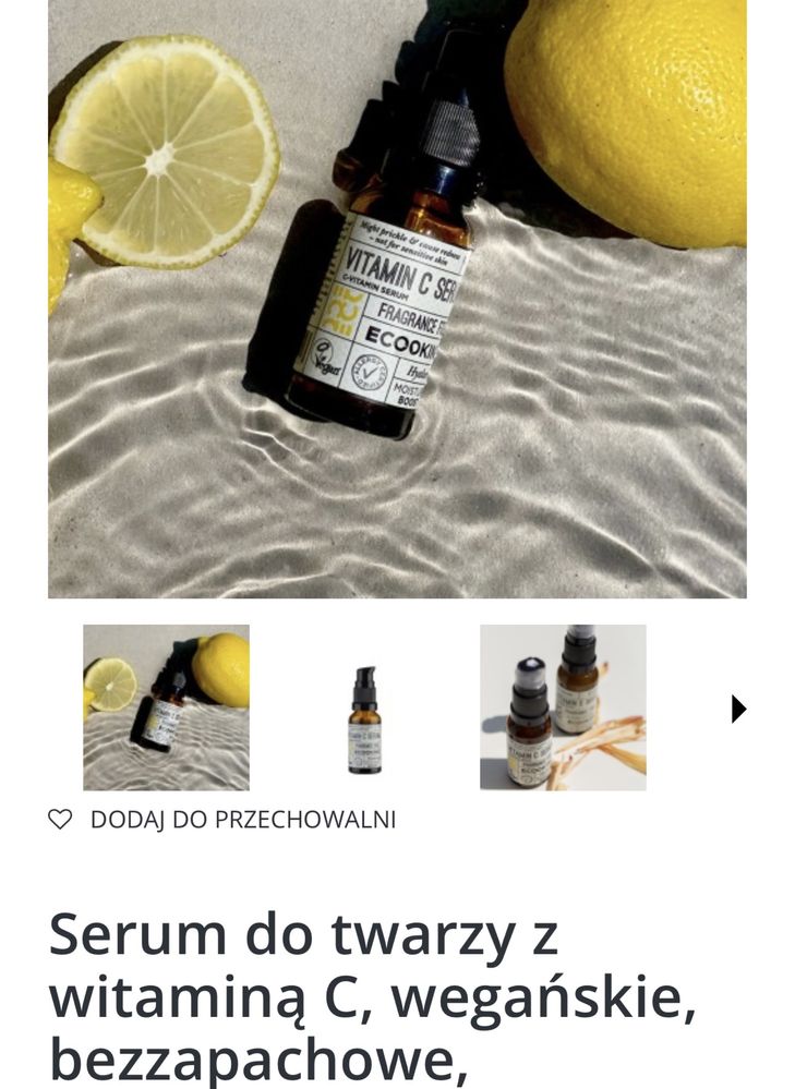 Ecooking serum do twarzy z witaminą C 10ml