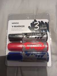 Markery 3 kolory- Miniso
