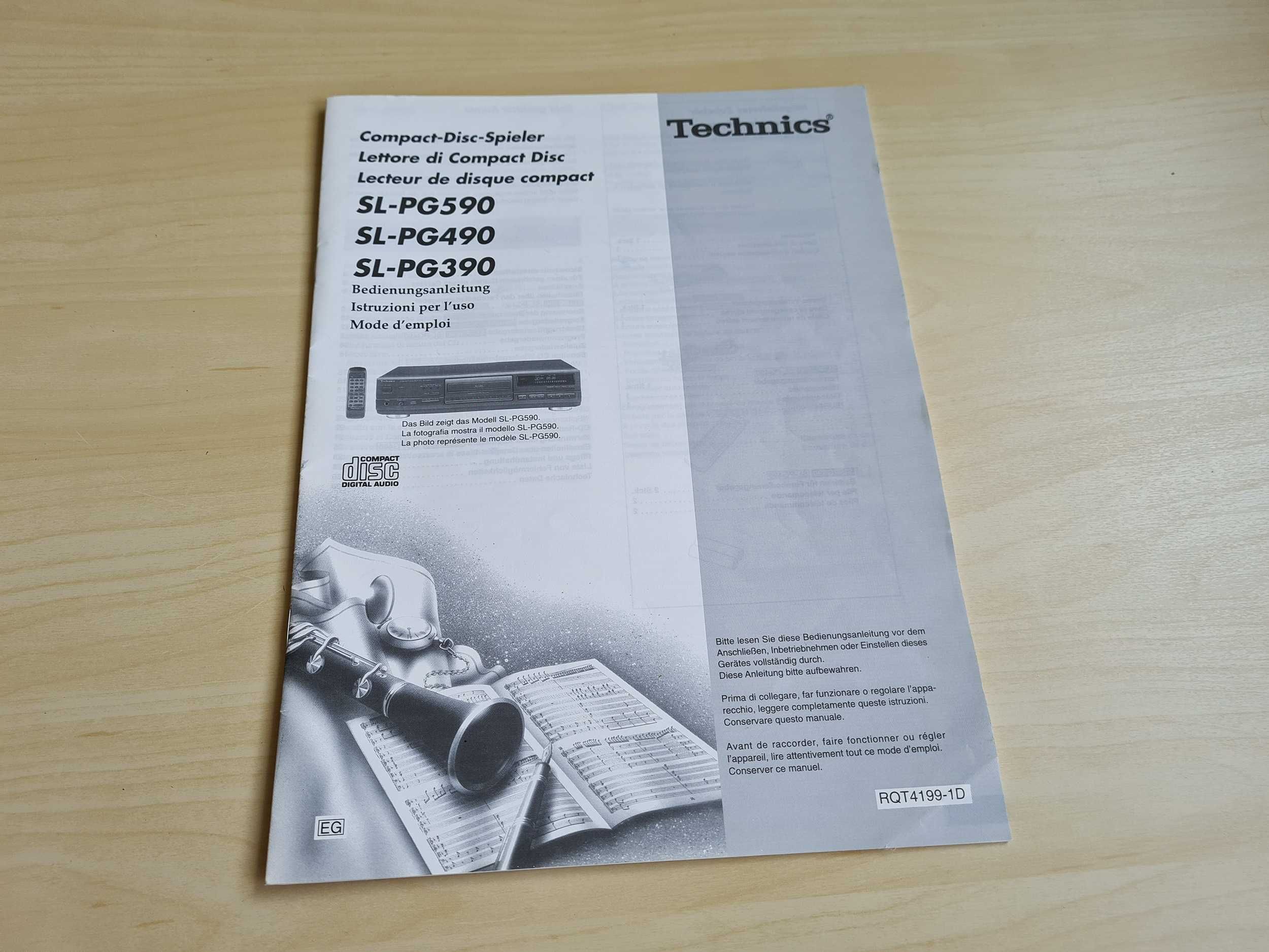 Odtwarzacz płyt CD Technics SL-PG390 sprawny piękny