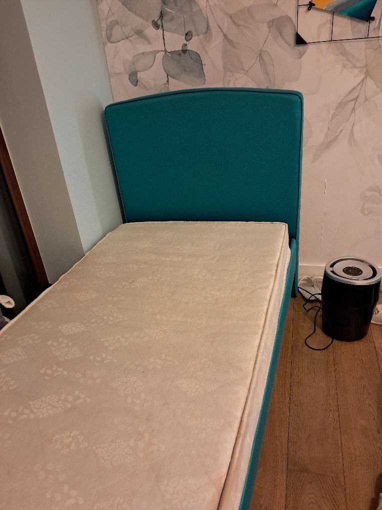 Łóżko tapicerowane 90x200+ materac gratis