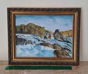 Pintura a óleo "cascata"
