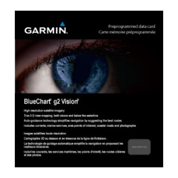 Carta náutica gps Garmin bluechart g2 vision