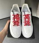 AF1\Powietrze*airDamskieNikeForce1SupremeWhite UnisexTrampki Rozm.45