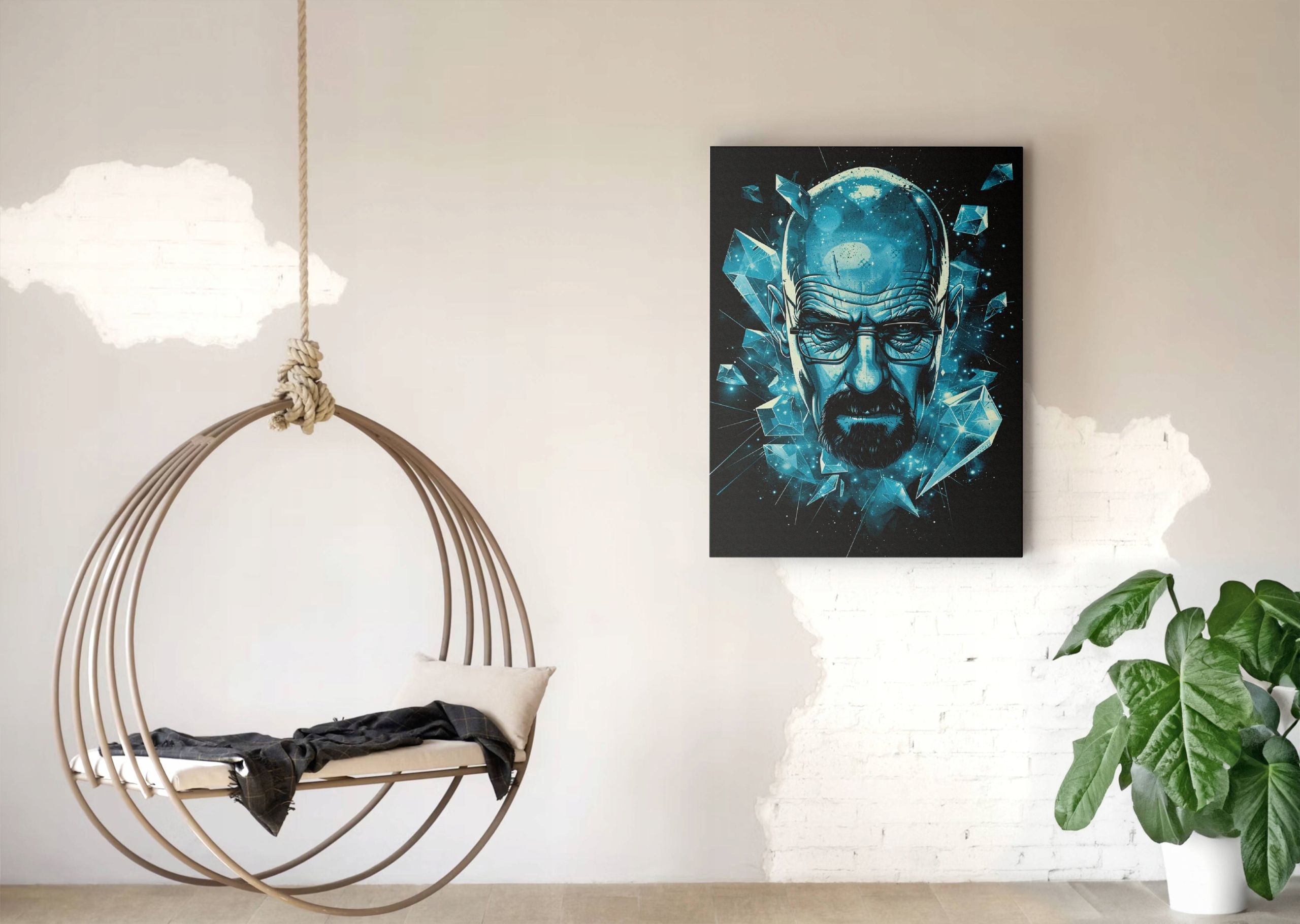 Obraz na płótnie Walter White Kryształ 30x40 cm - Nowoczesna Dekoracja