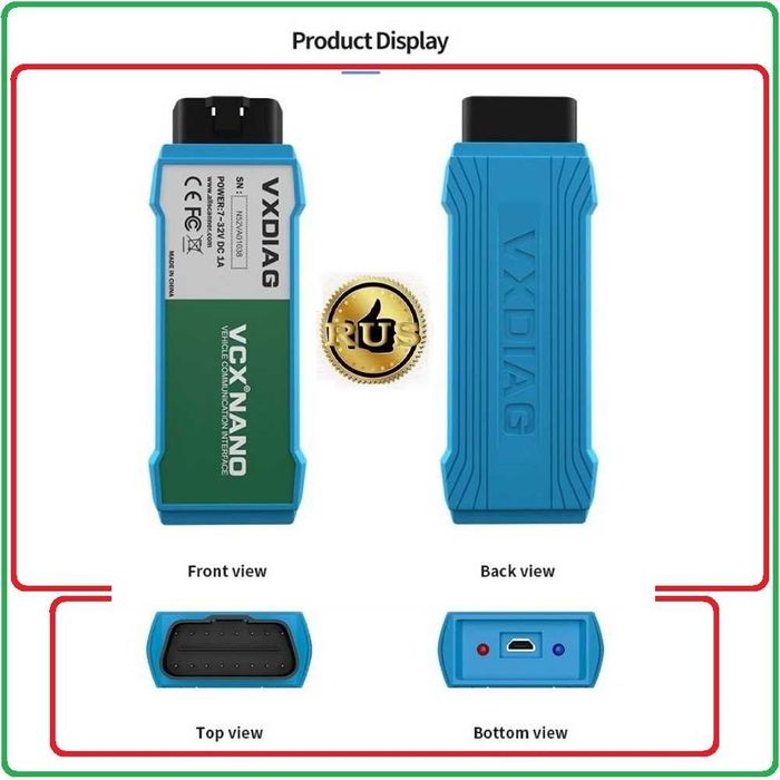 VXDIAG VCX  WIFI/USB диагност Audi/Skoda/Seat и Renault CLIP Vas 6154A