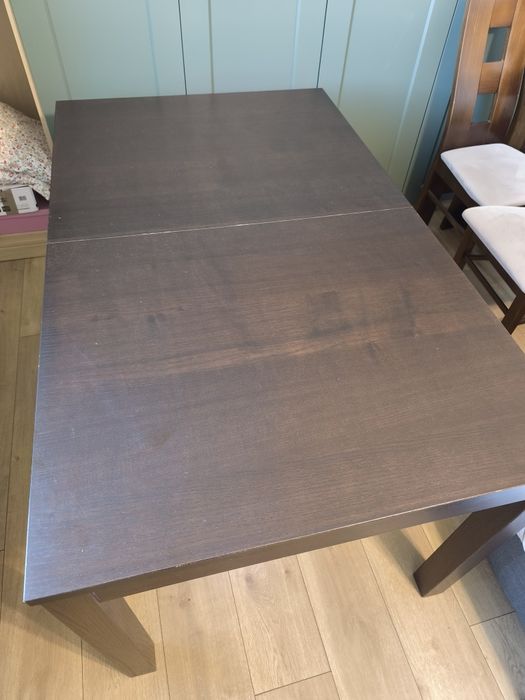 Stół rozkładany 140/180/220 + 4 krzesła