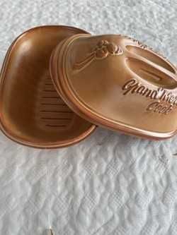 Grande panela em grés vintage francês