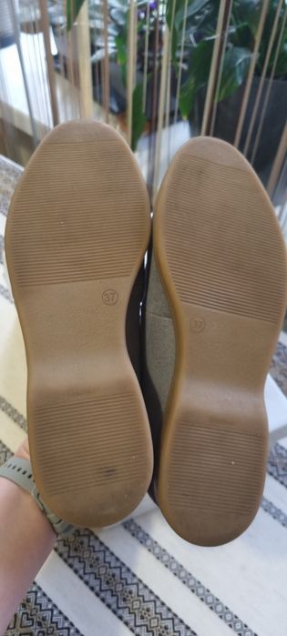 Лоферы серые замш