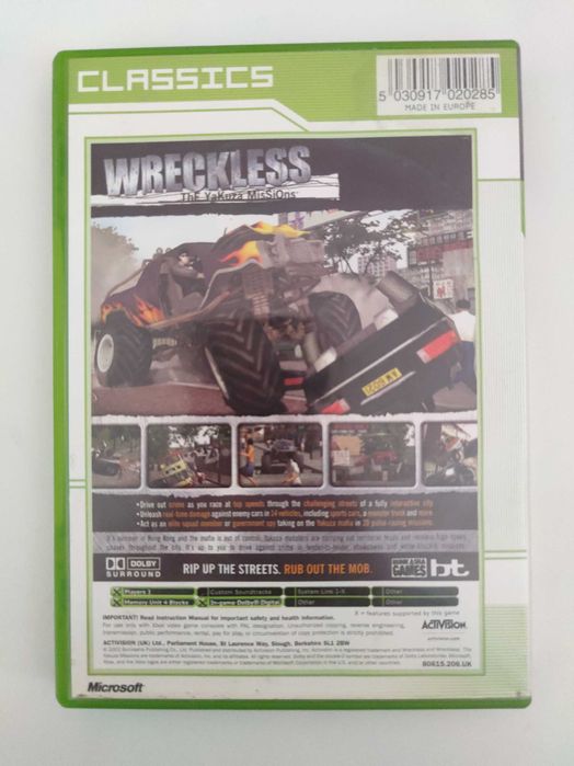 Wreckless Yakuza Missions | Xbox | PORTES GRÁTIS | Desconto Disponível