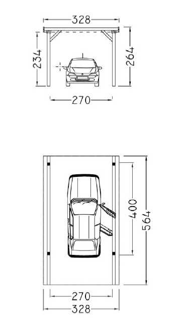 Wiata  klasy Premium z drewna klejonego warstwowo - Singapur