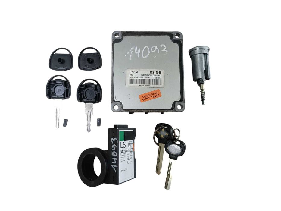 Zestaw Startowy Sterownik Stacyjka Klucz Immobiliser Zafira A 1.8 16V