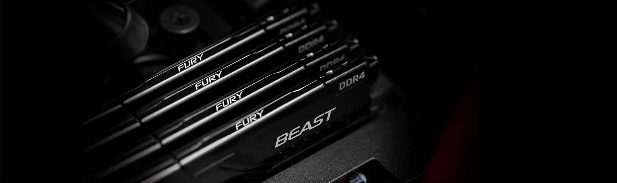 Новый модуль памяти Kingston FURY Beast DDR4 2666MT/s  8GB (1x8GB)