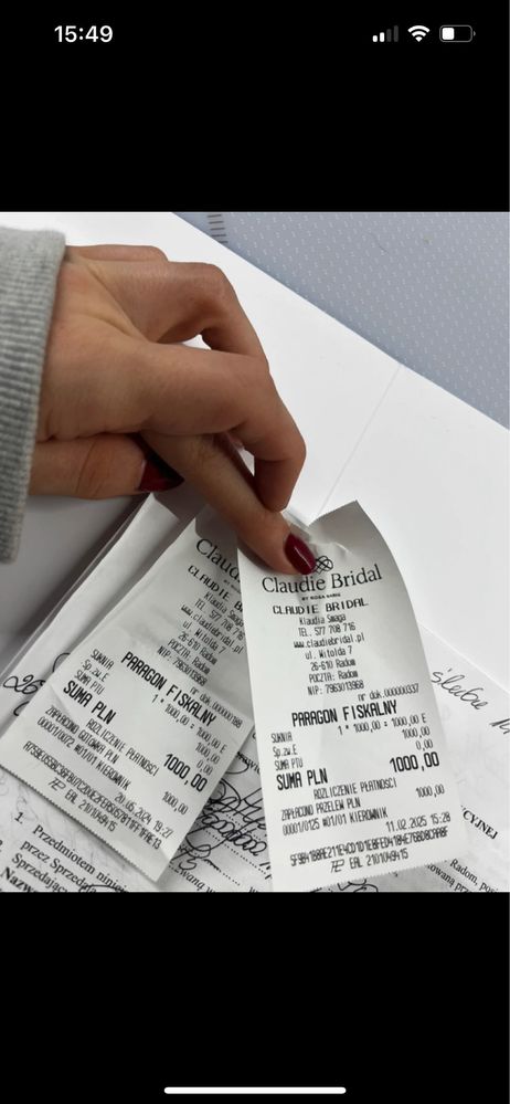 Suknia slubna szyta na miare biala slub cywilny poprawiny skromna