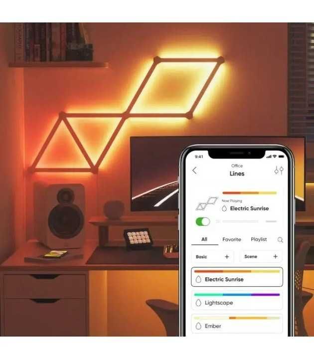 Nanoleaf Lines Starter 9 listw świetlnych HomeKit