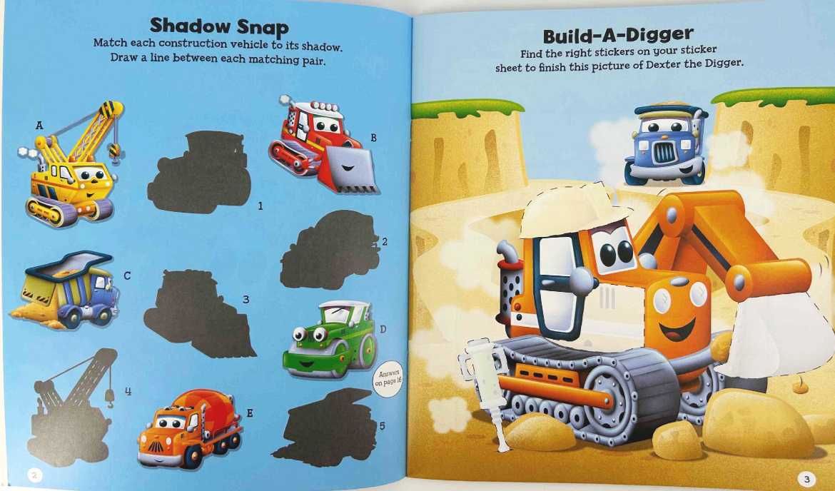 NOWA Big Building Site Sticker Activity Book