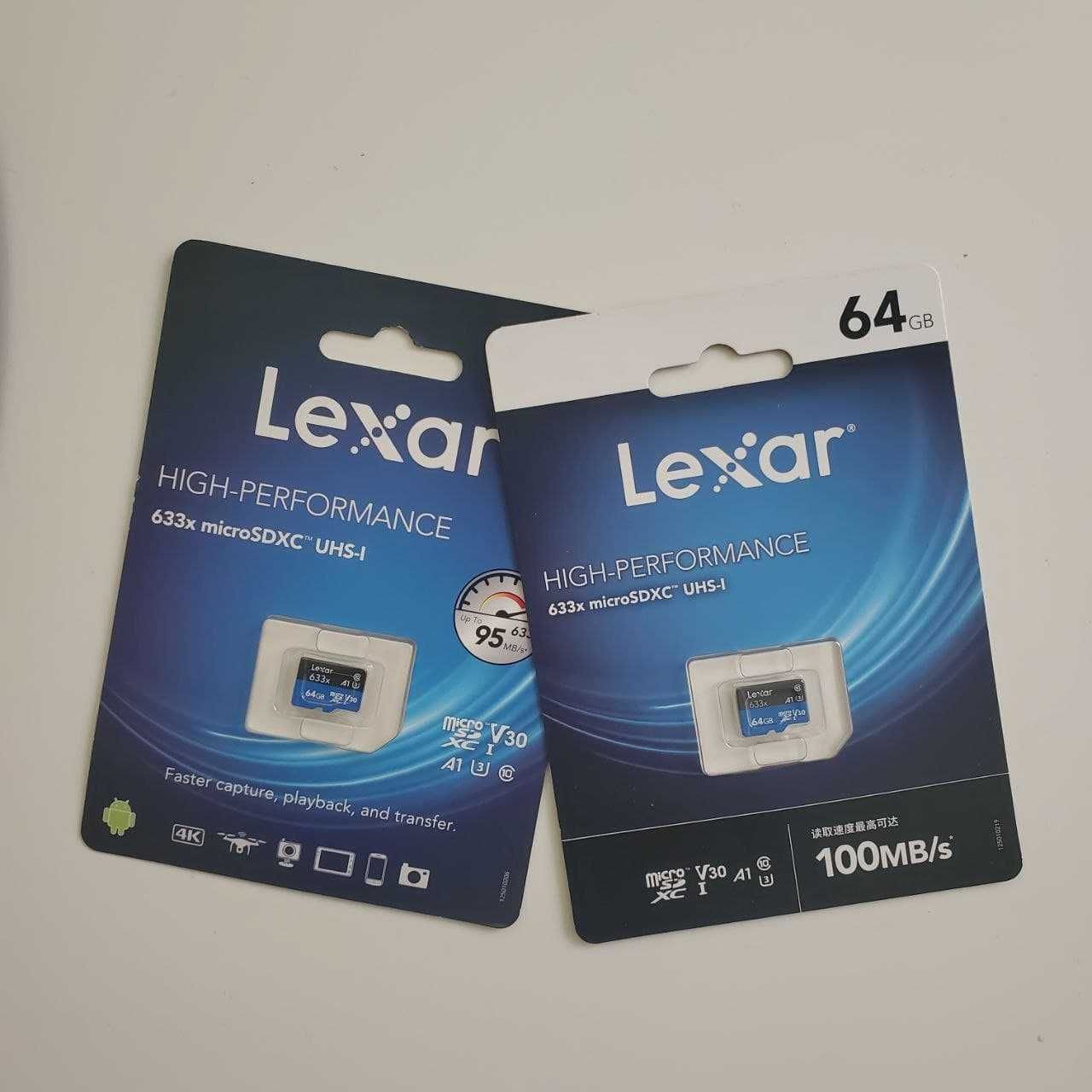 Карта памяти Micro SDXC Lexar 64 Gb