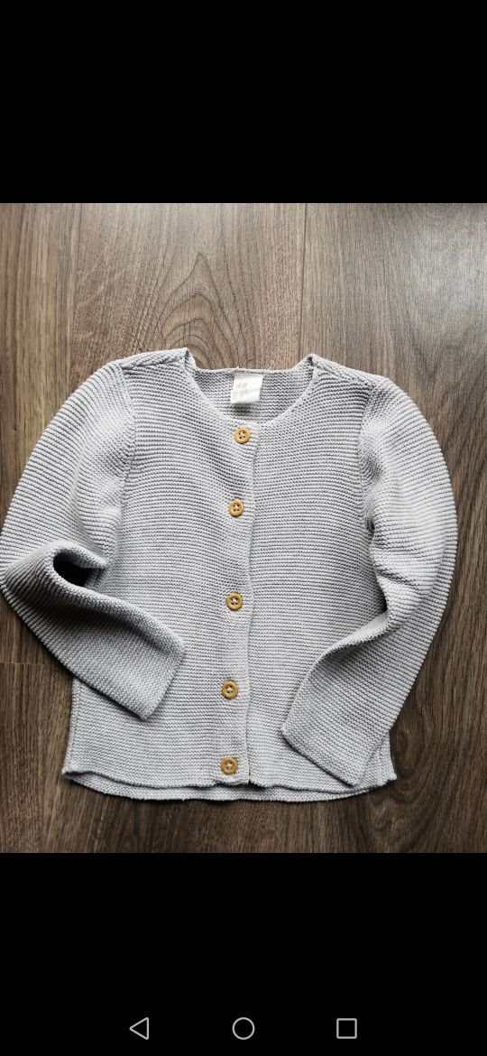 Eleganckie sweterki Obaibi i Hm - roz. 92 - Komplet