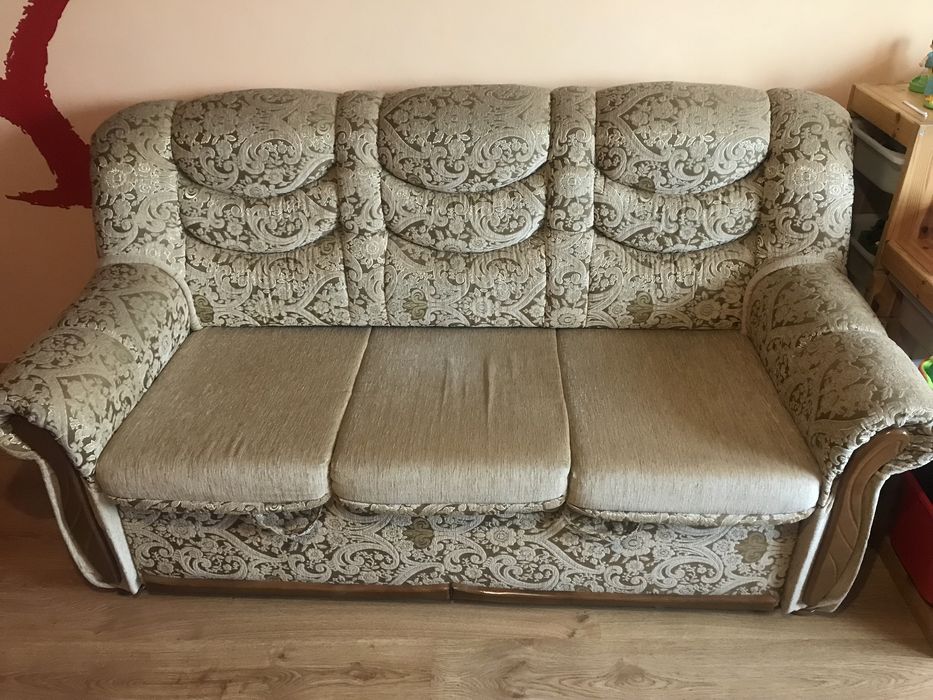 Komplet wypoczynkowy sofa i dwa fotele