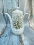 Porcelanowy Dzbanek KAHLA - wzór botaniczny - Paproć - vintage design