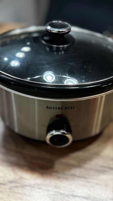 Wolnowar garnek elektryczny do gotowania pieczenia duszenia Silvercres