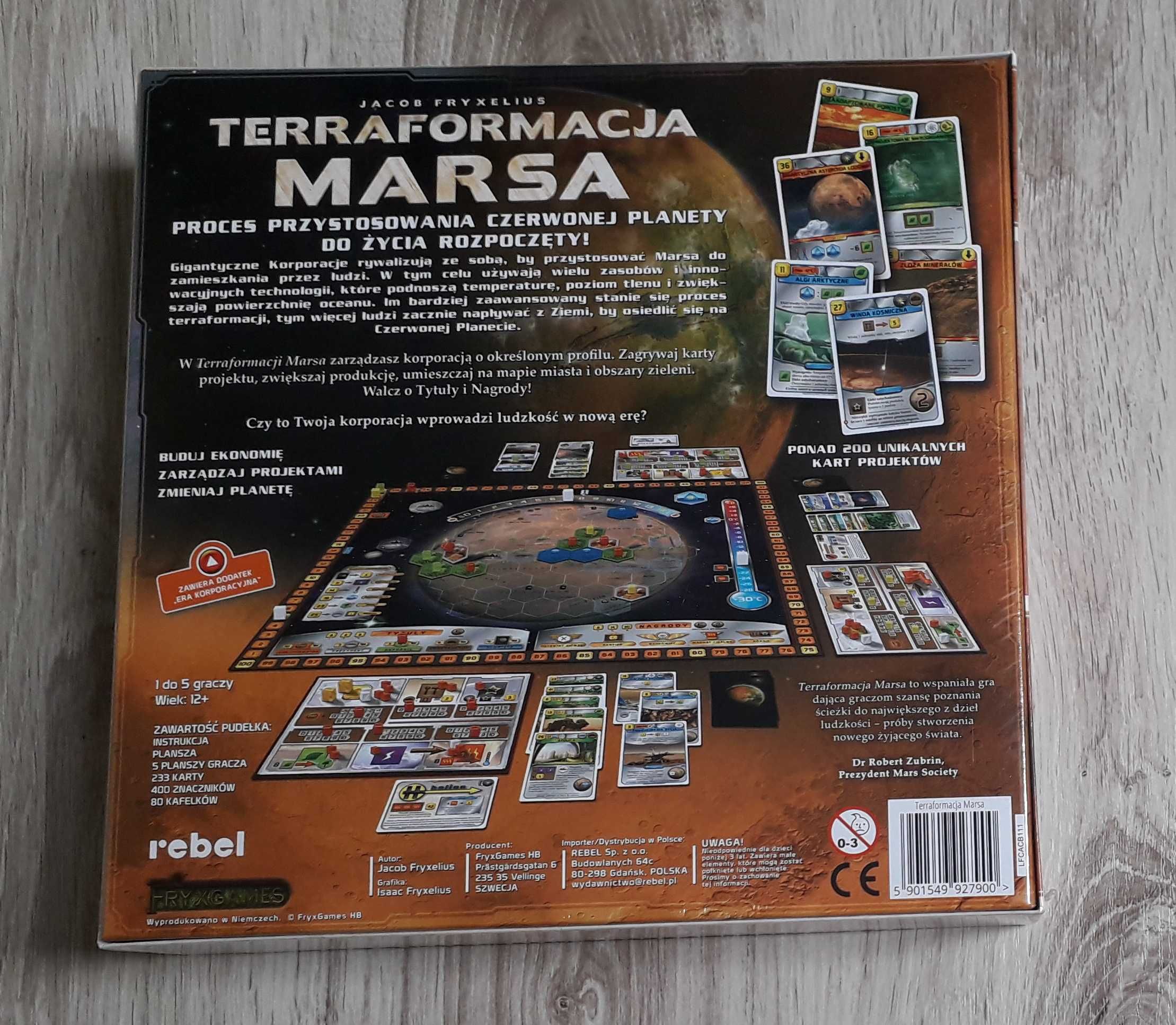 Terraformacja Marsa, gra planszowa, nowa, w folii